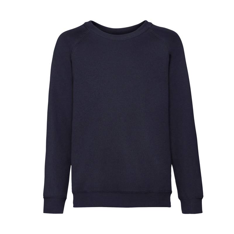 Classic Sweatshirt Raglanärmel Jungen Marine 104 von Fruit of the Loom