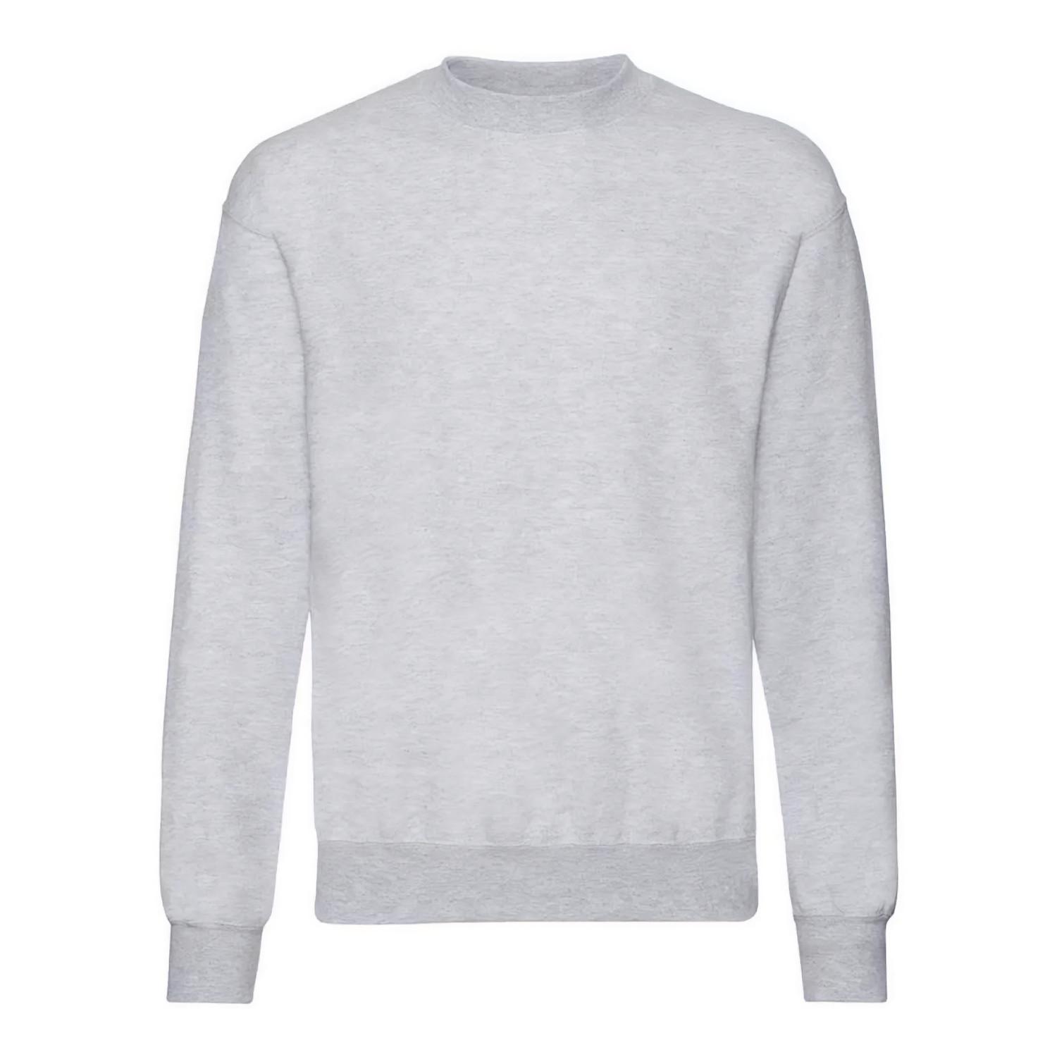 Classic Sweatshirt Überschnittene Schulter Herren Grau L von Fruit of the Loom