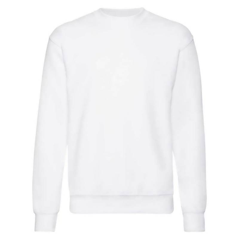 Classic Sweatshirt Überschnittene Schulter Herren Weiss S von Fruit of the Loom