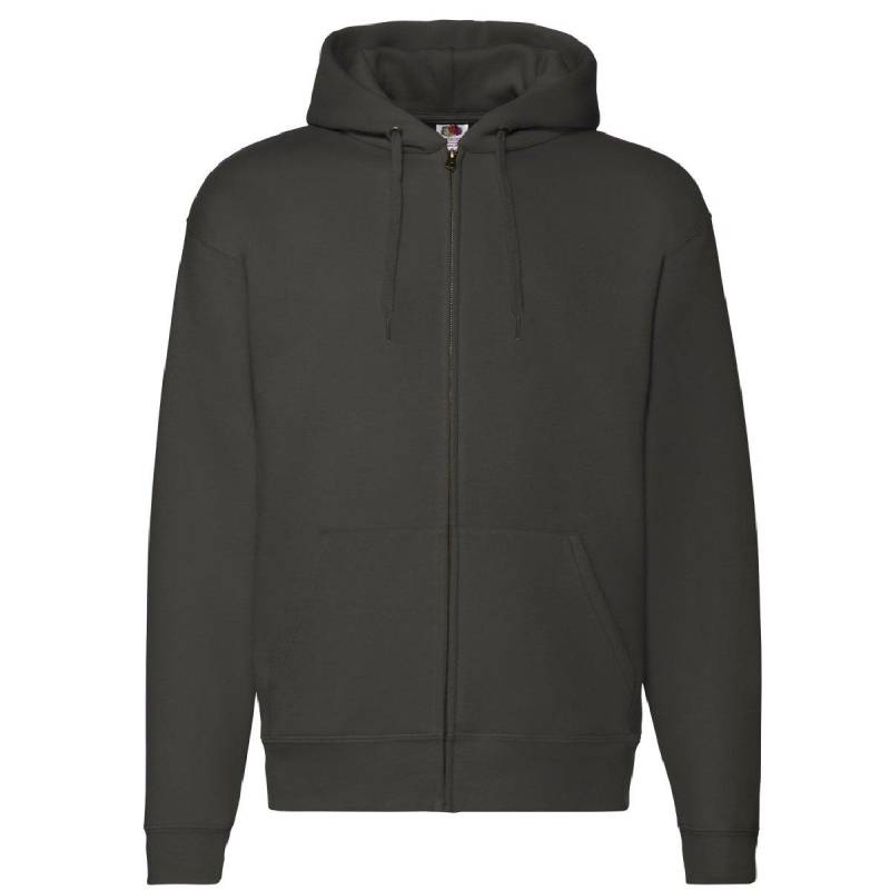 Durchgehender Reißverschluss Mit Kapuze Sweatshirthoodie Herren Charcoal Black 3XL von Fruit of the Loom