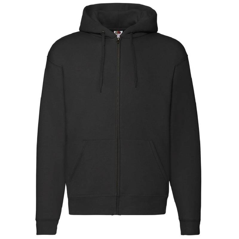 Durchgehender Reißverschluss Mit Kapuze Sweatshirthoodie Herren Schwarz 3XL von Fruit of the Loom