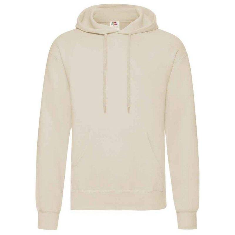 Erwachsene Klassik Kapuzenpullover Damen Beige L von Fruit of the Loom