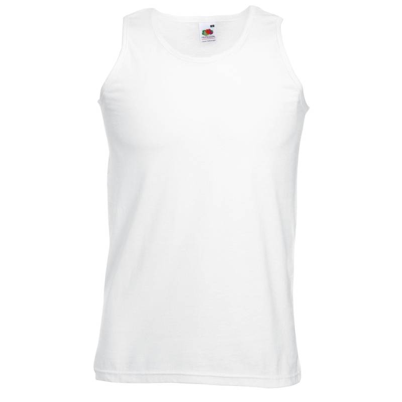 Athletic Tank Top Männer Herren Weiss 3XL von Fruit of the Loom