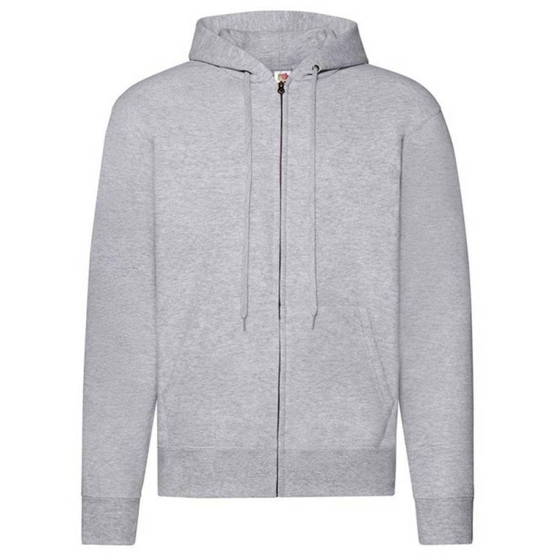 Classic Hoodie Mit Durchgehendem Reißverschluss Damen Grau 3XL von Fruit of the Loom