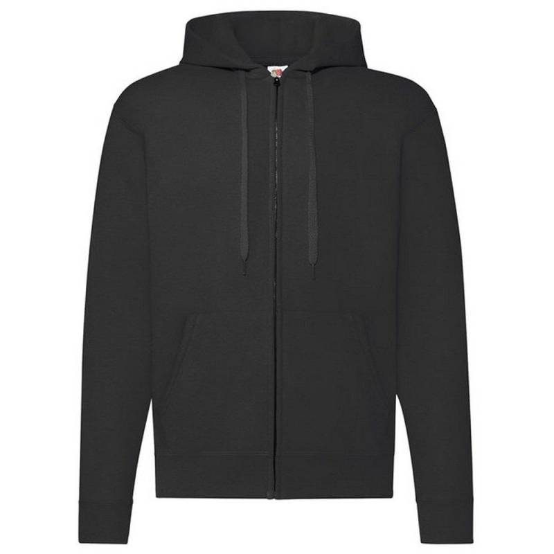 Classic Hoodie Mit Durchgehendem Reißverschluss Damen Schwarz 5XL von Fruit of the Loom