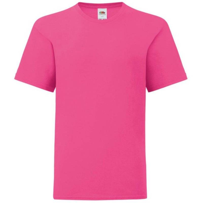 Iconic Tshirt Jungen Magenta 128 von Fruit of the Loom