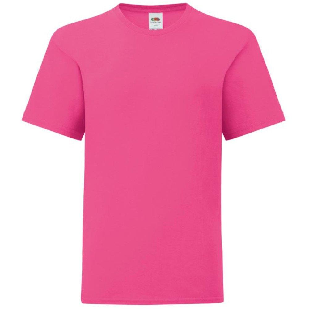 Iconic Tshirt Jungen Magenta 164 von Fruit of the Loom