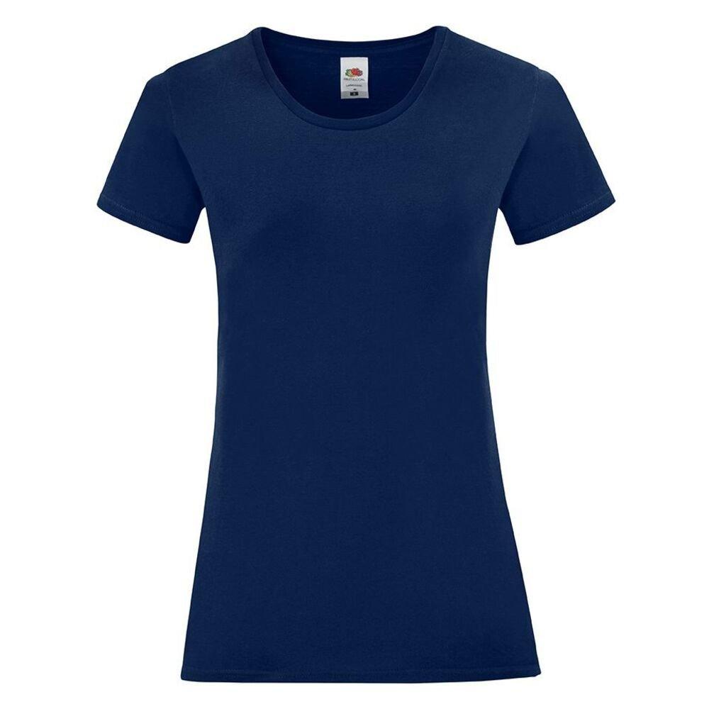 Iconic Tshirt Damen Marine XS von Fruit of the Loom