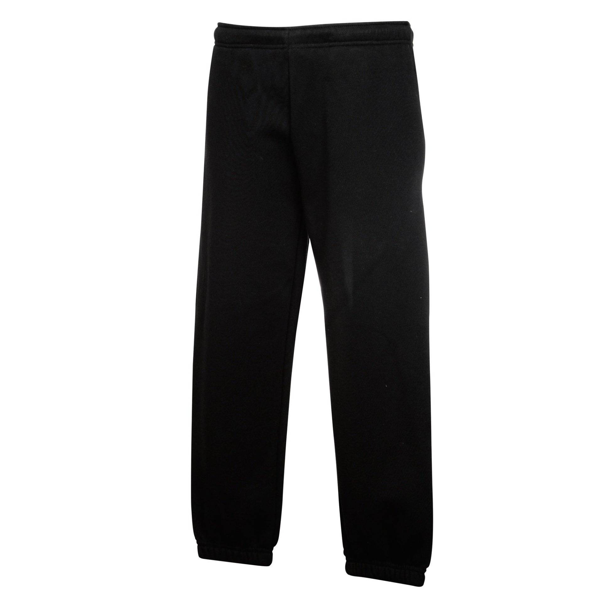 Jogging Hose Premium 7030 (2 Stückpackung) Unisex Schwarz 12-13A von Fruit of the Loom