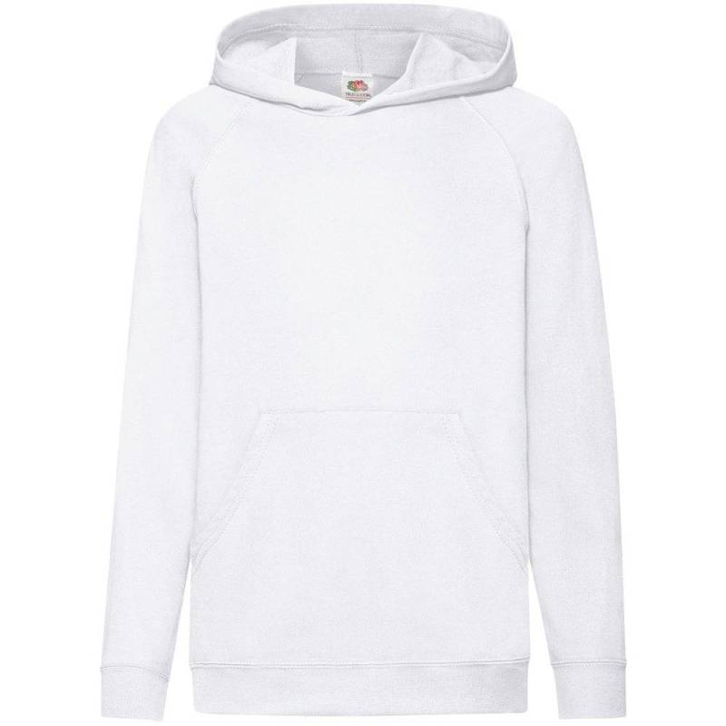 Kapuzen Pullover Jungen Weiss 128 von Fruit of the Loom