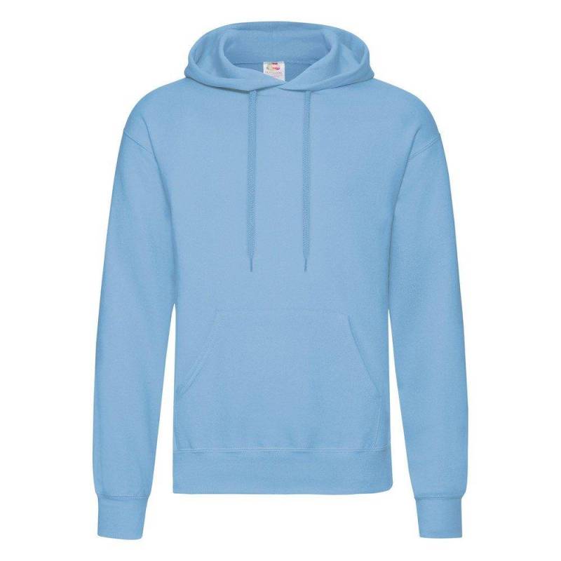 Kapuzenpullover Herren Himmelblau L von Fruit of the Loom