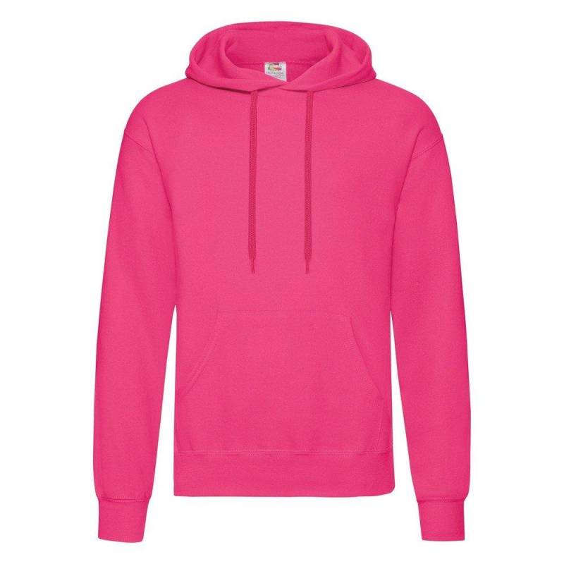 Kapuzenpullover Herren Fuchsia L von Fruit of the Loom