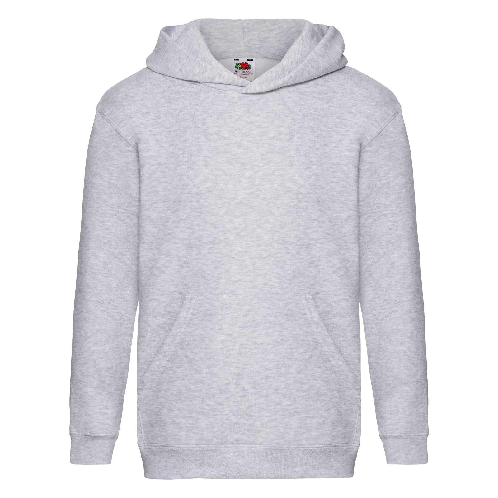 Kapuzenpullover Premium 7030 Jungen Grau 12-13A von Fruit of the Loom