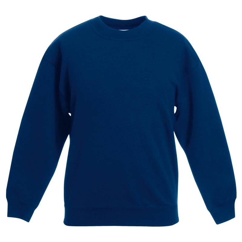 Klassisch 8020 Setin Sweatshirt (2er Pack) Mädchen Marine 9-11A von Fruit of the Loom