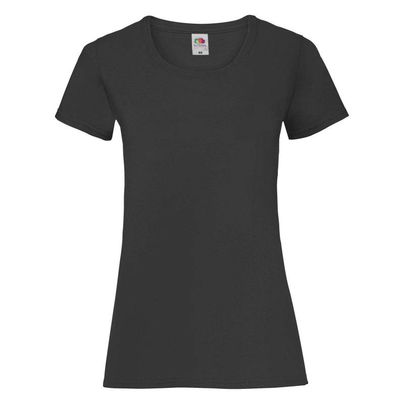 Ladyfit Tshirt (5 Stückpackung) Damen Schwarz M von Fruit of the Loom