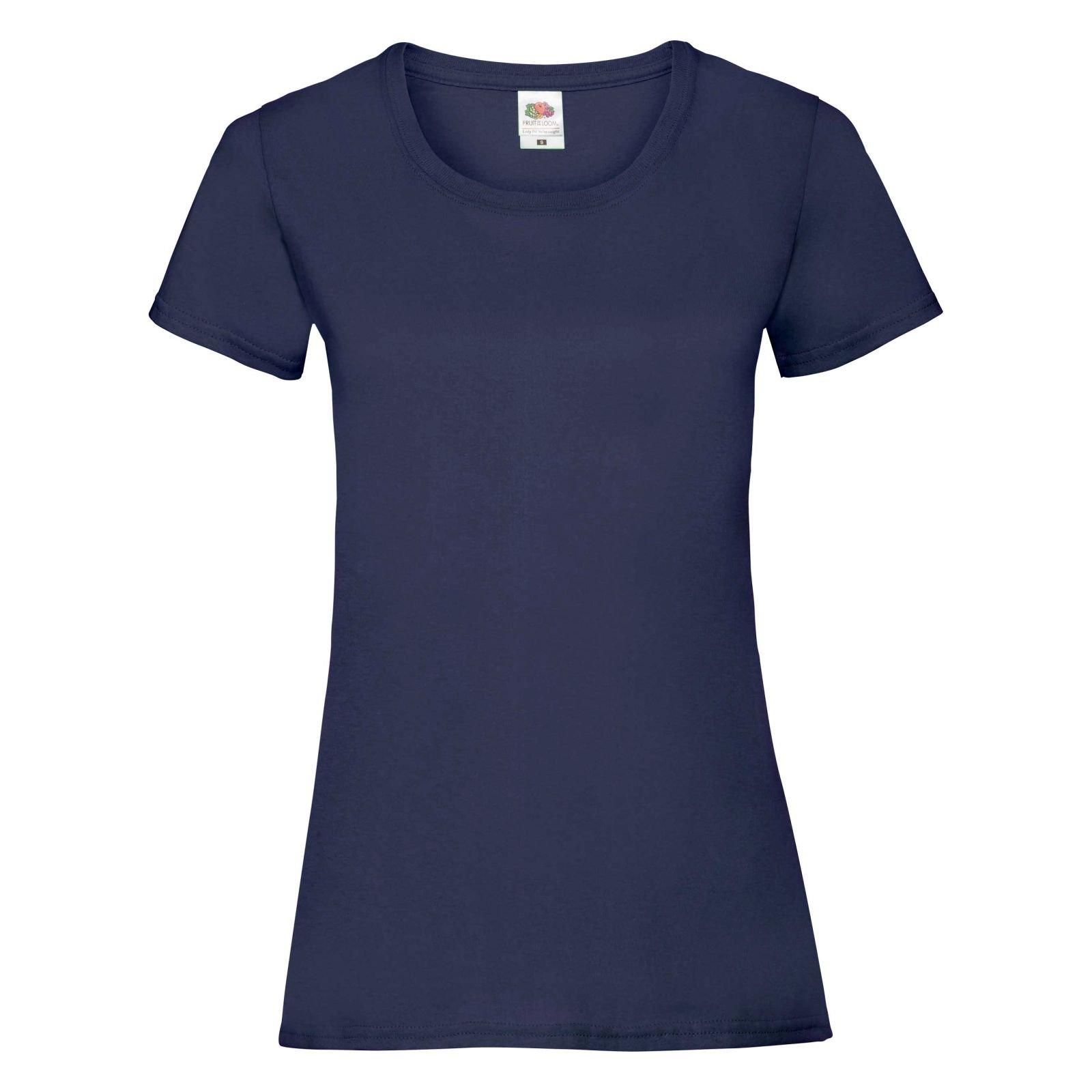 Ladyfit Tshirt (5 Stückpackung) Damen Marine S von Fruit of the Loom