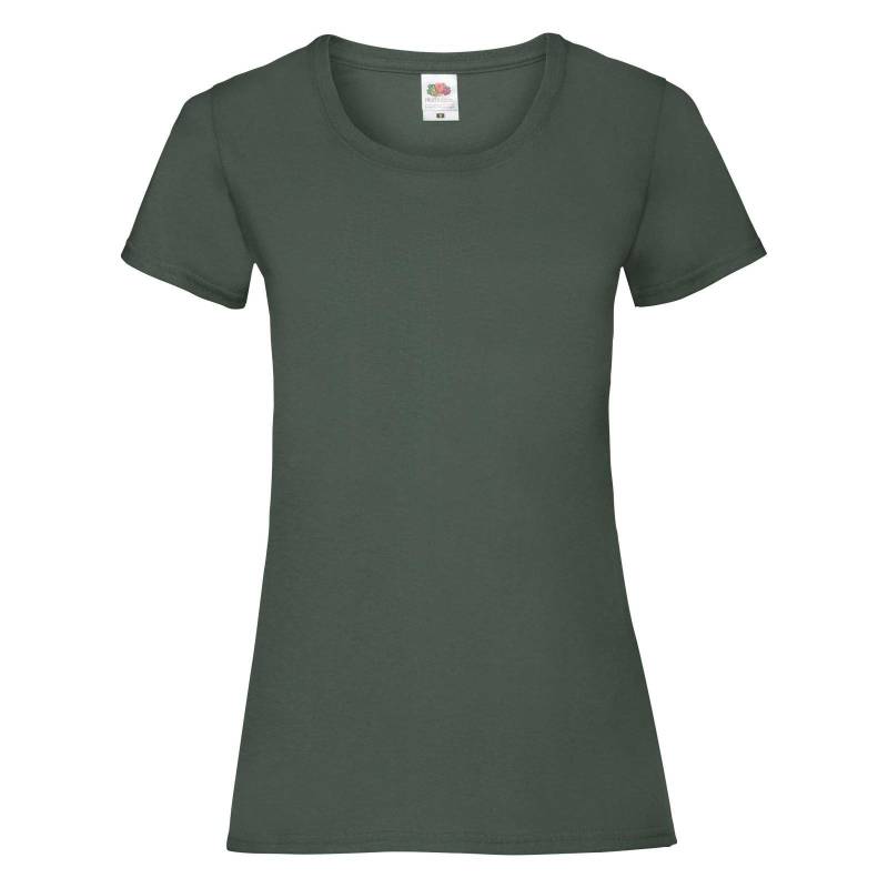 Ladyfit Tshirt (5 Stückpackung) Damen Grün XS von Fruit of the Loom