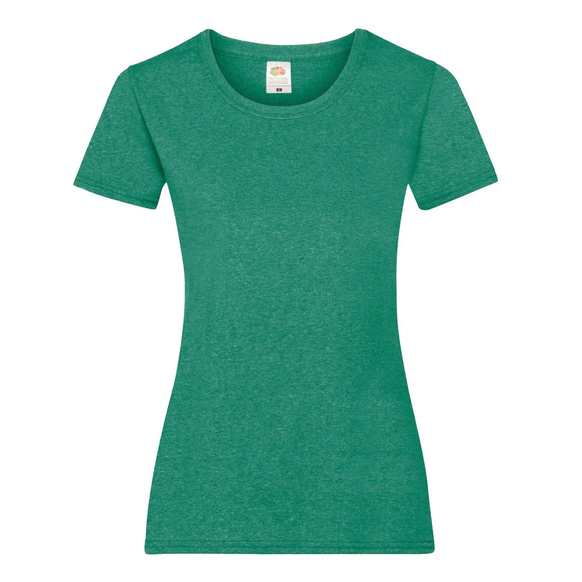 Ladyfit Tshirt Damen Grün XL von Fruit of the Loom