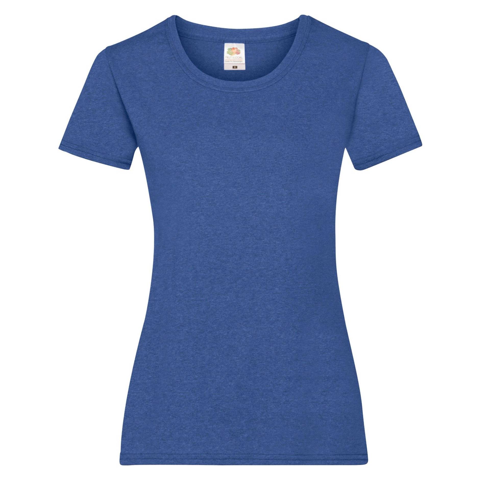 Ladyfit Tshirt Damen Königsblau XS von Fruit of the Loom