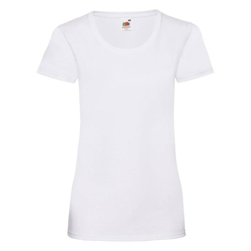 Ladyfit Tshirt Damen Weiss XS von Fruit of the Loom