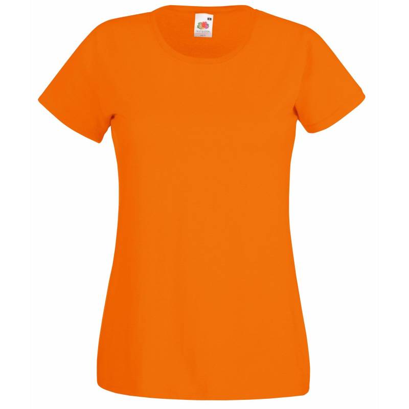 Fruit of the Loom - LadyFit TShirt, für Damen, Orange, Größe XXL von Fruit of the Loom