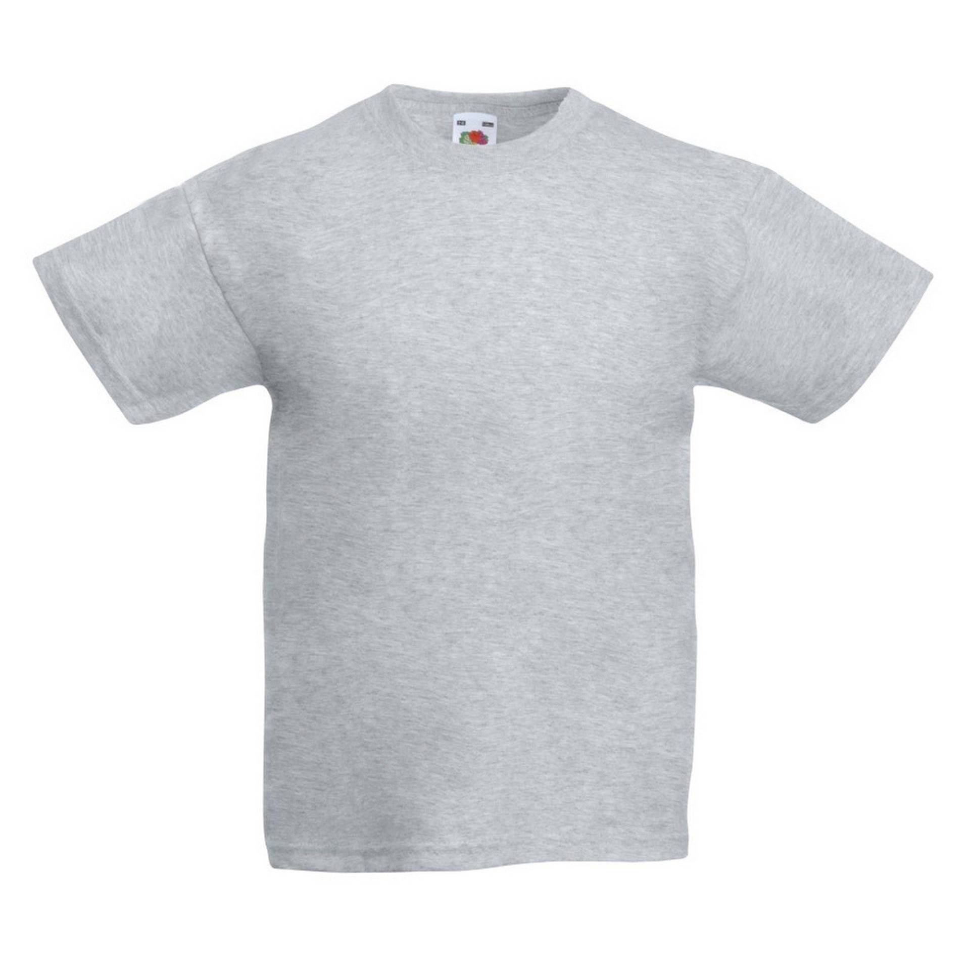 Original Kurzarm Tshirt Jungen Grau 14-16A von Fruit of the Loom