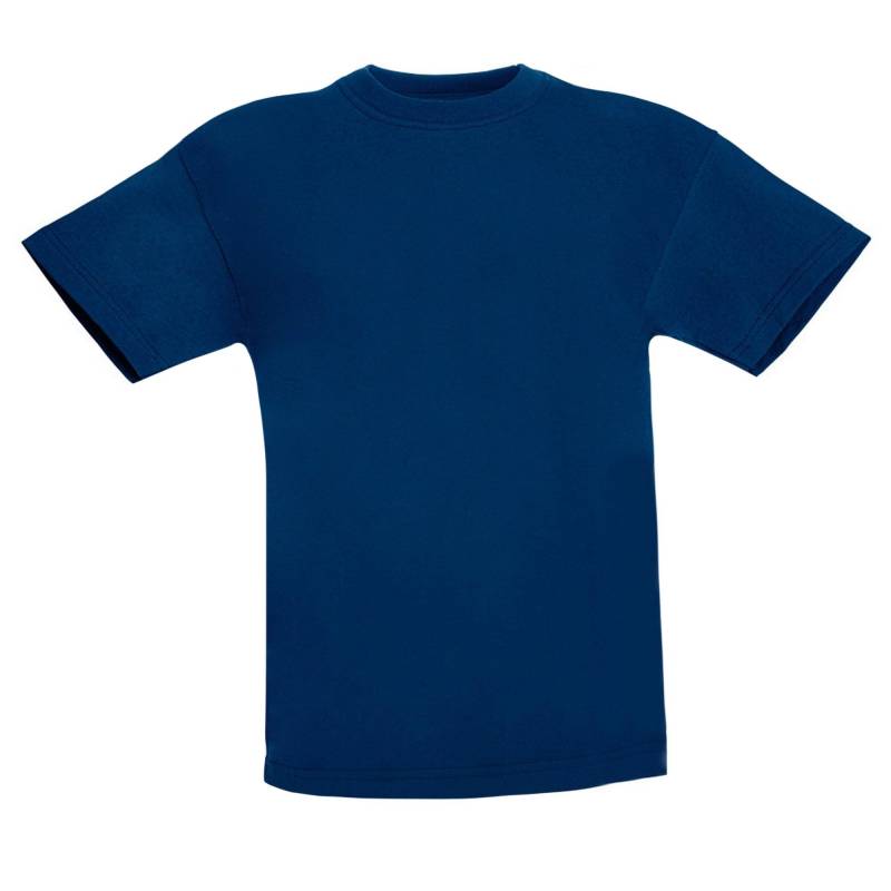 Original Kurzarm Tshirt Jungen Marine 14-16A von Fruit of the Loom