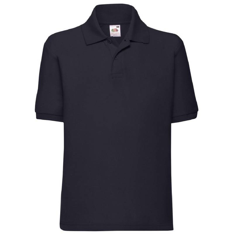 Polo Shirt, Kurzarm (2 Stückpackung) Jungen Marine 3-4A von Fruit of the Loom