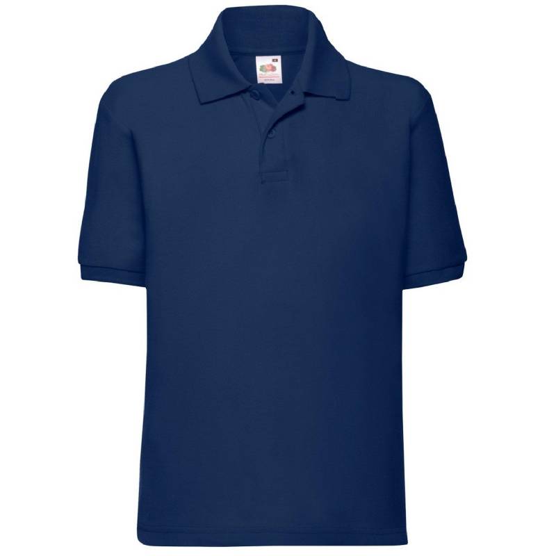 Polo Shirt, Kurzarm (2 Stückpackung) Jungen Marine 9-11A von Fruit of the Loom