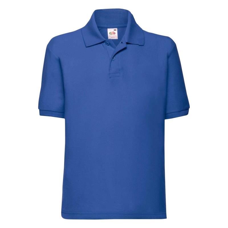 Polo Shirt, Kurzarm Jungen Königsblau 152 von Fruit of the Loom