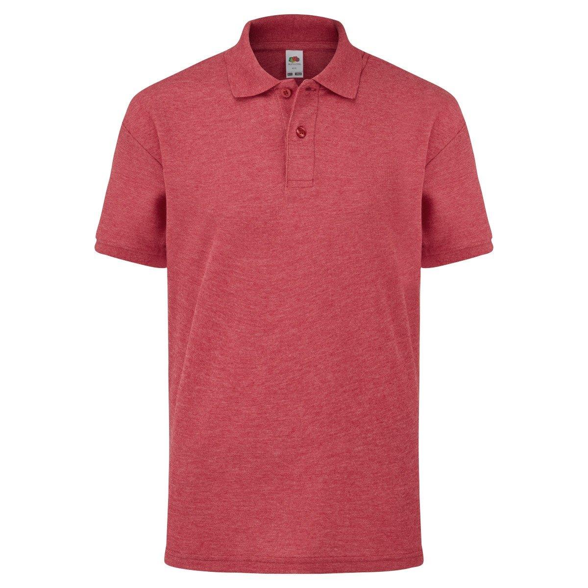 Polo Shirt, Kurzarm Jungen Rot Bunt 152 von Fruit of the Loom