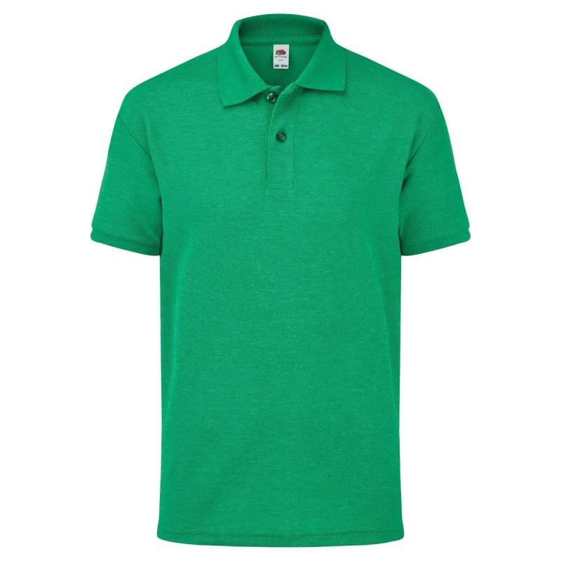 Polo Shirt, Kurzarm Jungen Grün 3-4A von Fruit of the Loom