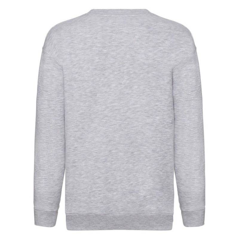 Premium 7030 Sweatshirt (2er Pack) Mädchen Grau 7-8A von Fruit of the Loom