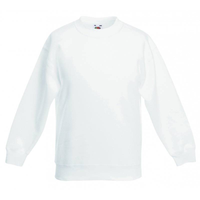 Premium 7030 Sweatshirt Mädchen Weiss 3-4A von Fruit of the Loom