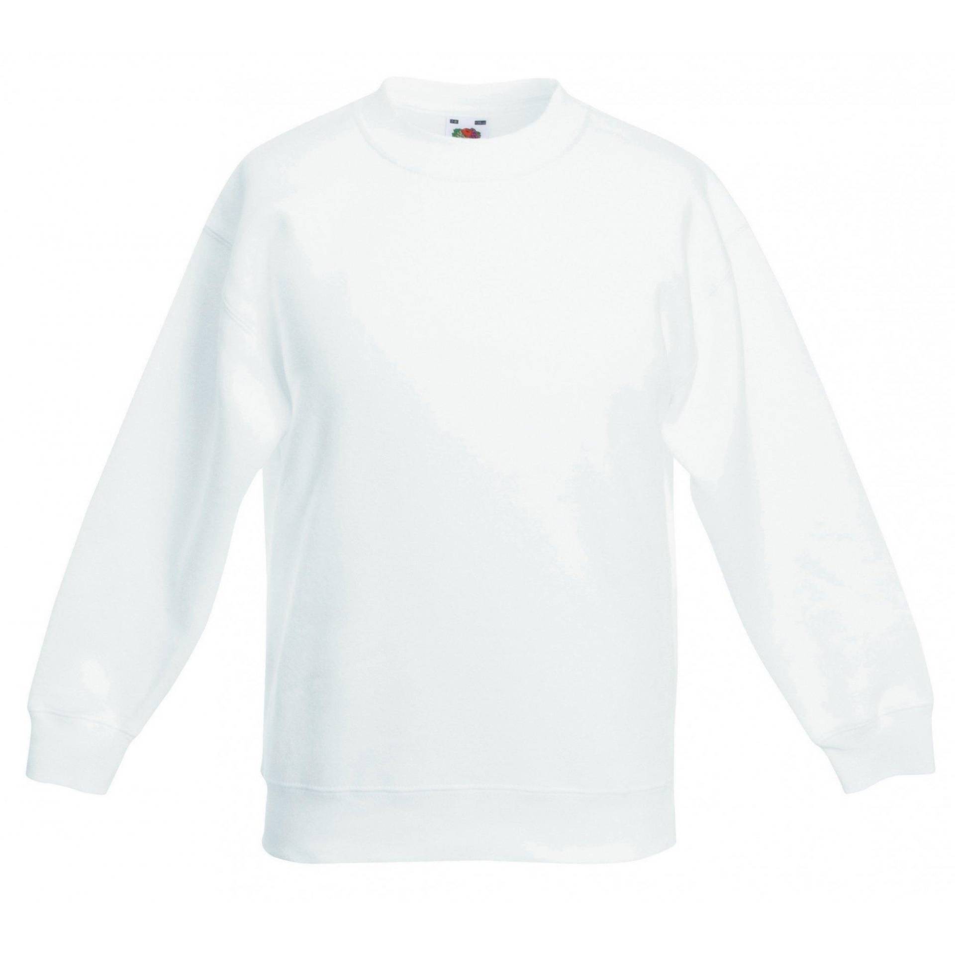 Premium 7030 Sweatshirt Mädchen Weiss 5-6A von Fruit of the Loom