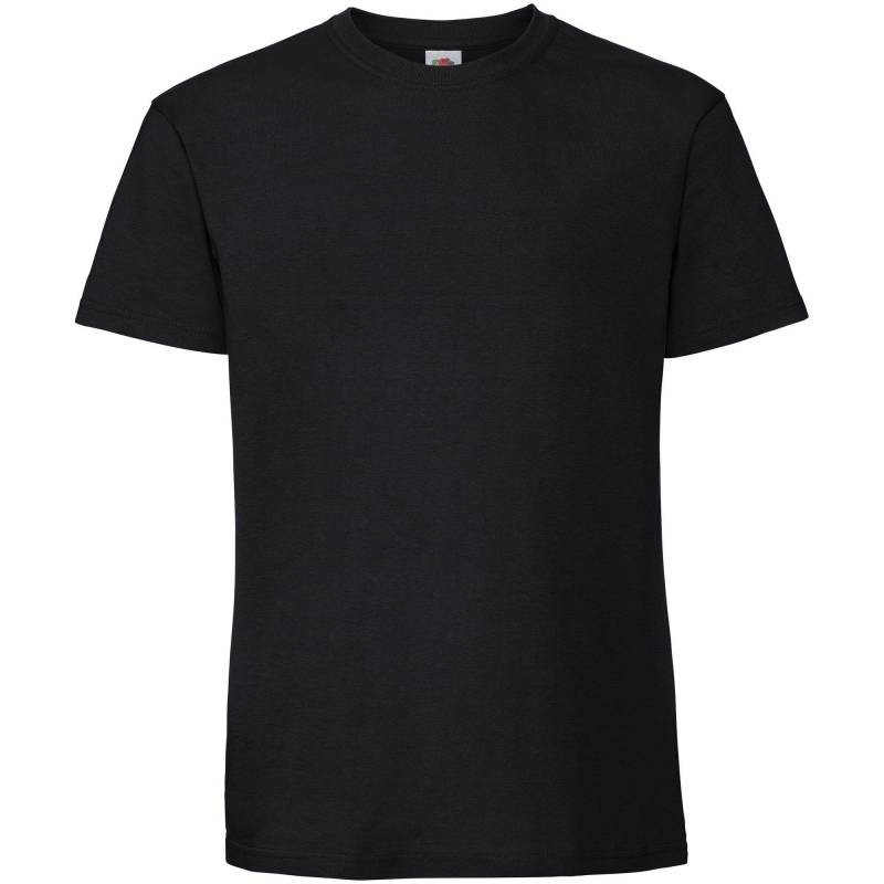 Premium Tshirt Damen Schwarz S von Fruit of the Loom