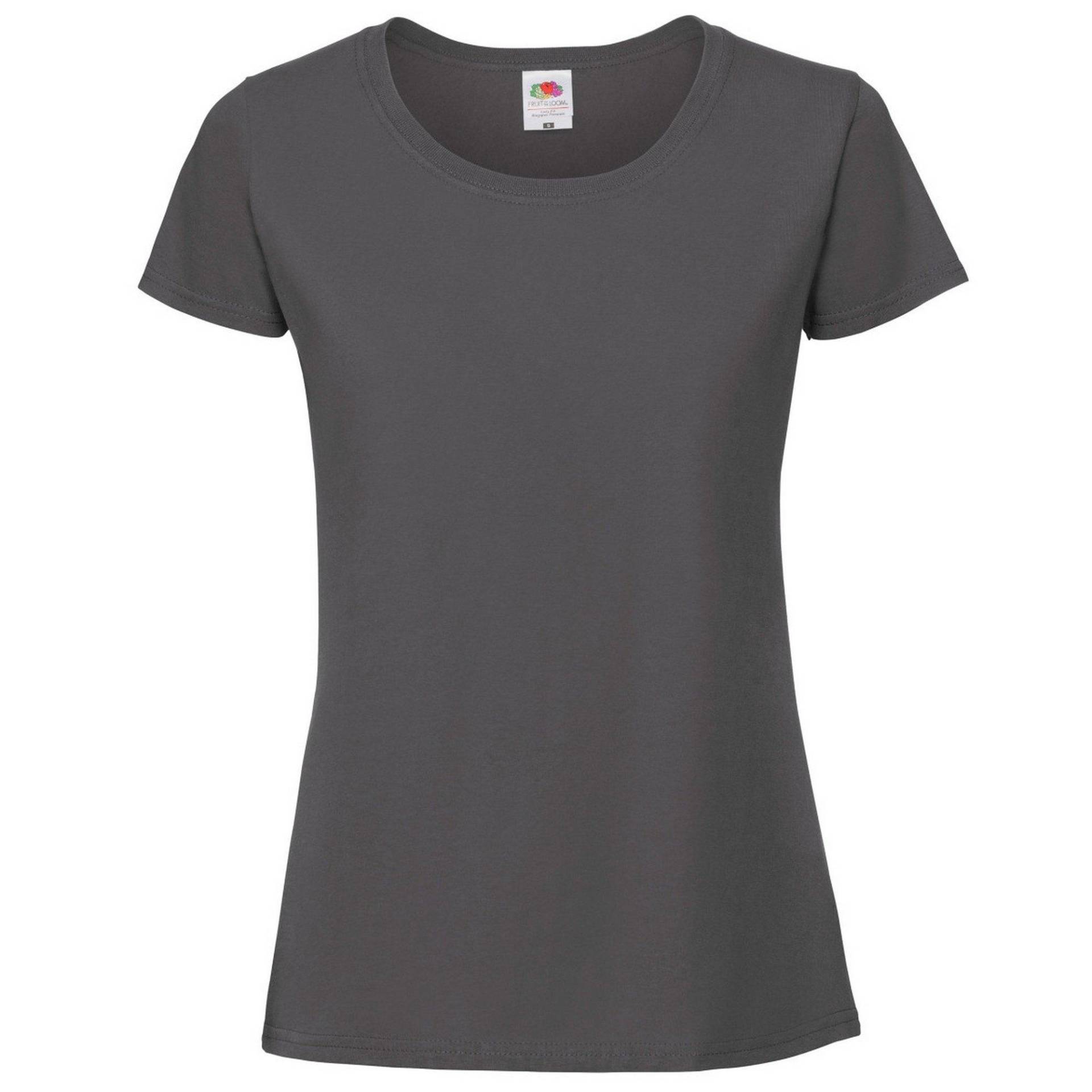 Fruit of the Loom - Premium TShirt, für Damen, Grau, Größe XS von Fruit of the Loom