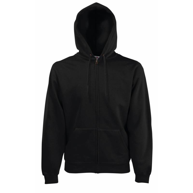 Premium Mit Kapuzejacke Herren Schwarz L von Fruit of the Loom