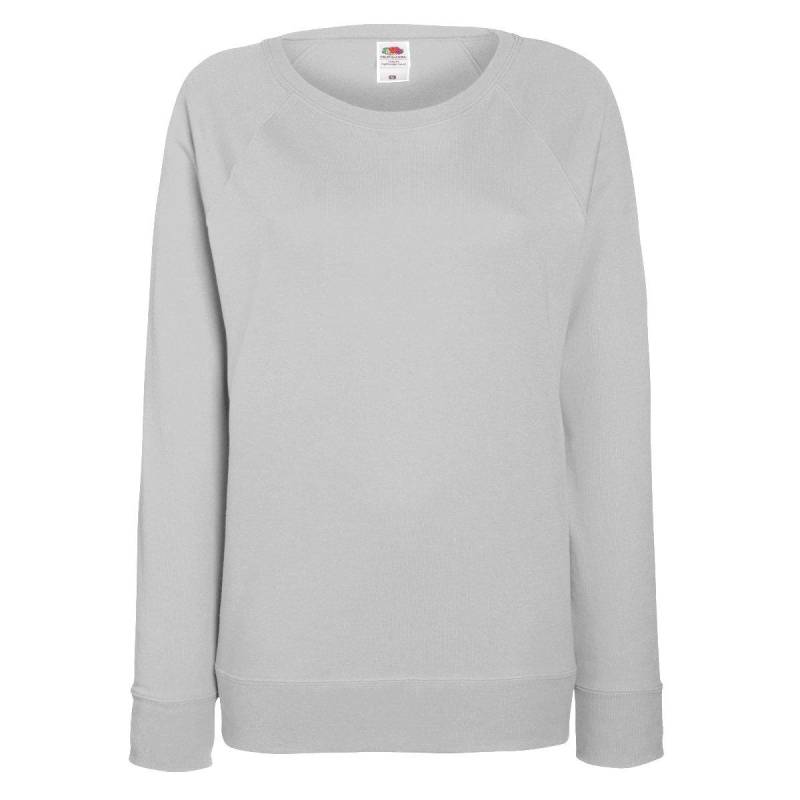 Fruit of the Loom - Raglan Sweatshirt, für Damen, Grau, Größe XXL von Fruit of the Loom