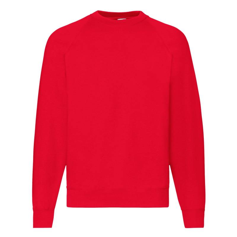 Raglanärmeln Belcoro® Sweatshirt Herren Rot Bunt L von Fruit of the Loom