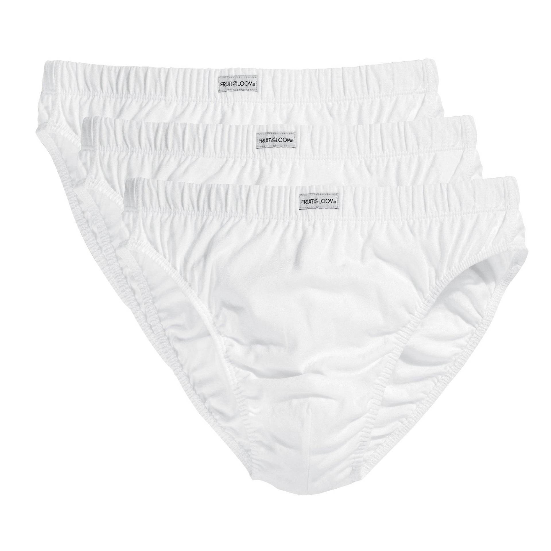 Slip Unterhose, 3 Stück Herren Weiss S von Fruit of the Loom