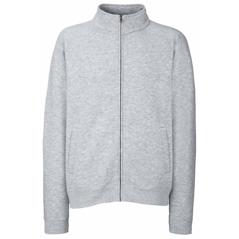 Sweatjacke Herren Grau XXL von Fruit of the Loom