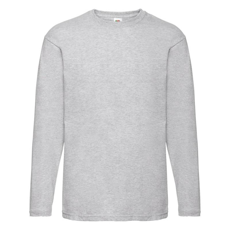 Valueweight Crew Neck Langarm-t-shirt Herren Grau XL von Fruit of the Loom