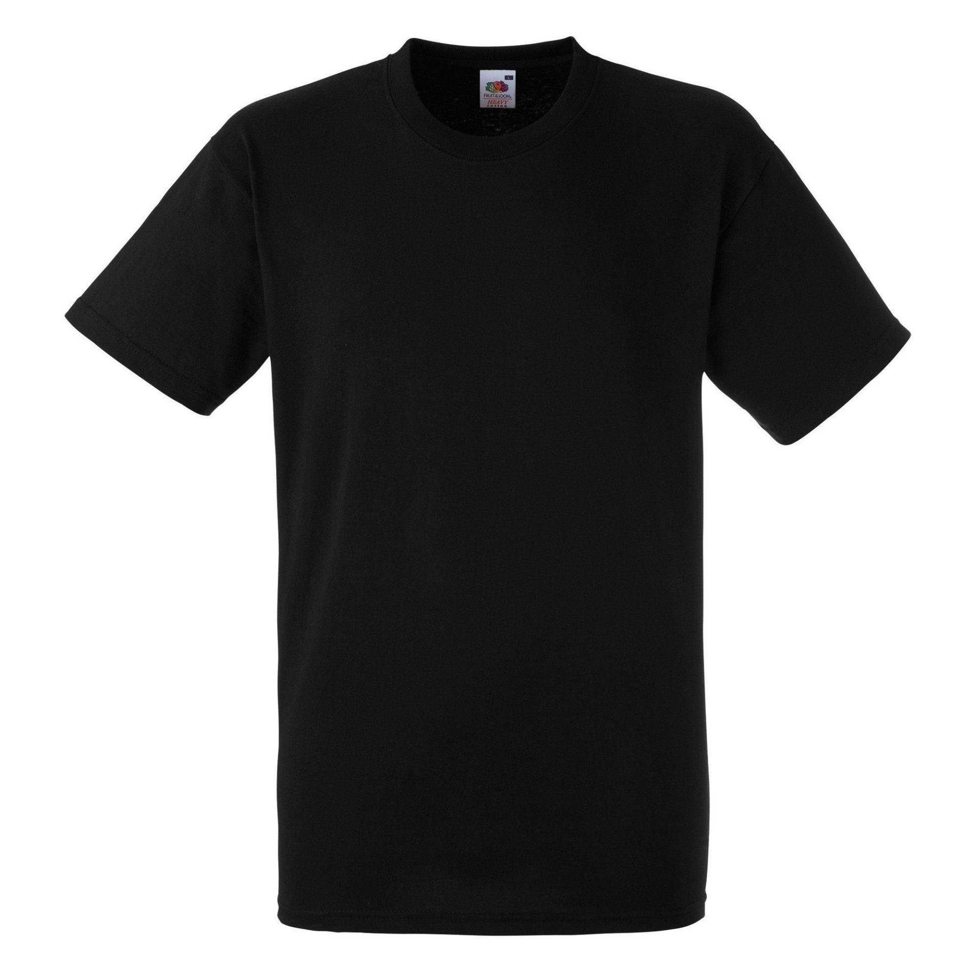 Heavy Weight Tshirt Männer Herren Schwarz M von Fruit of the Loom