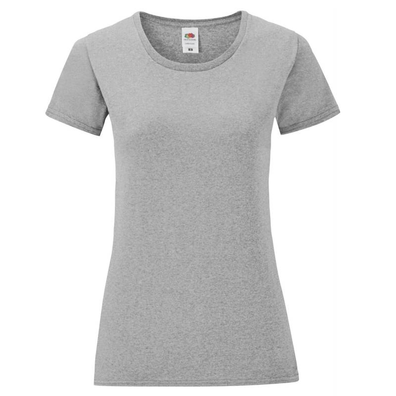 Iconic 150 Tshirt Damen Grau XS von Fruit of the Loom