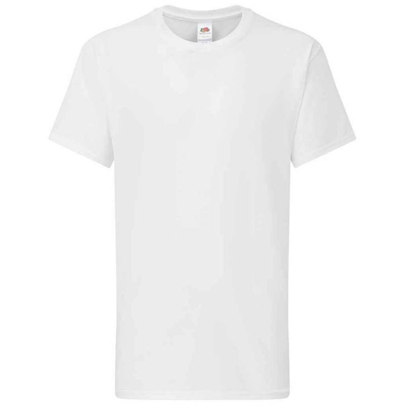 Iconic 195 Premium Tshirt Mädchen Weiss 164-170 von Fruit of the Loom