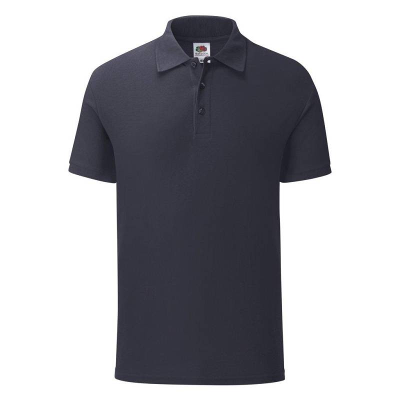 Iconic Pique Polo Shirt Herren Marine S von Fruit of the Loom