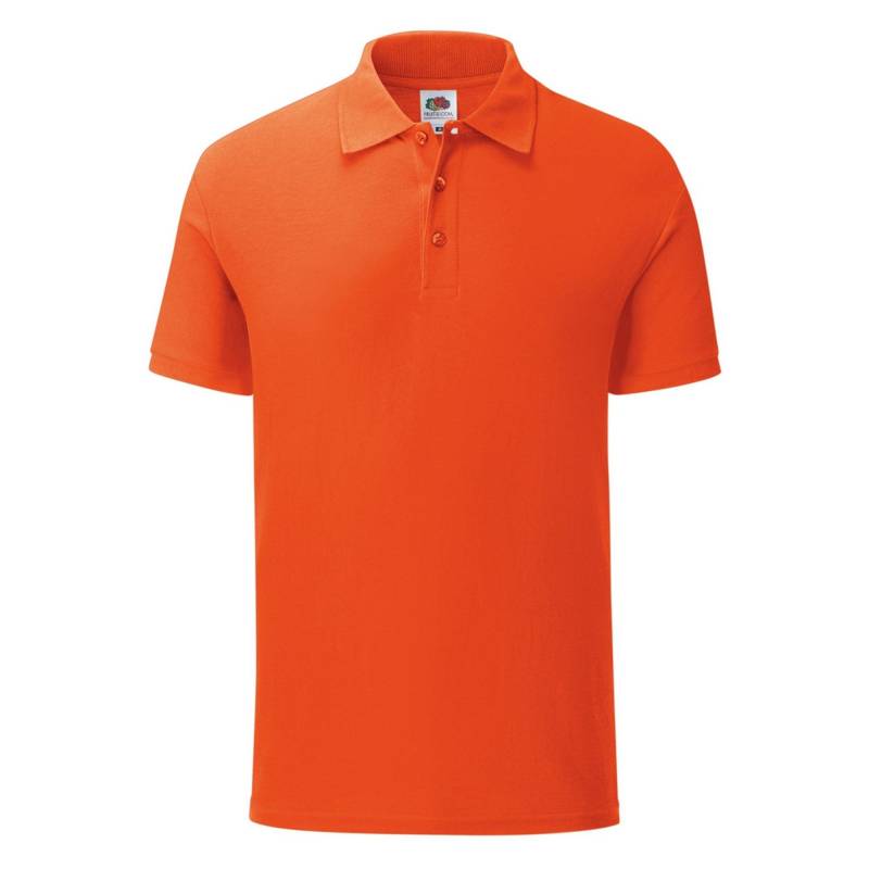 Iconic Pique Polo Shirt Herren Orange XL von Fruit of the Loom