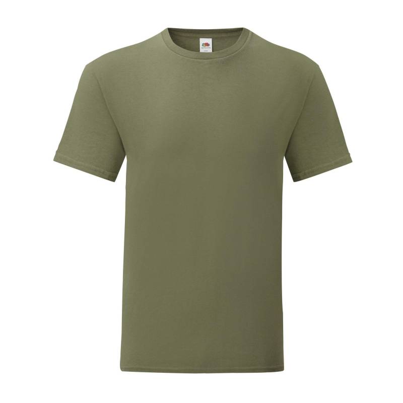 Iconic Premium Tshirt Herren Olivegrün L von Fruit of the Loom