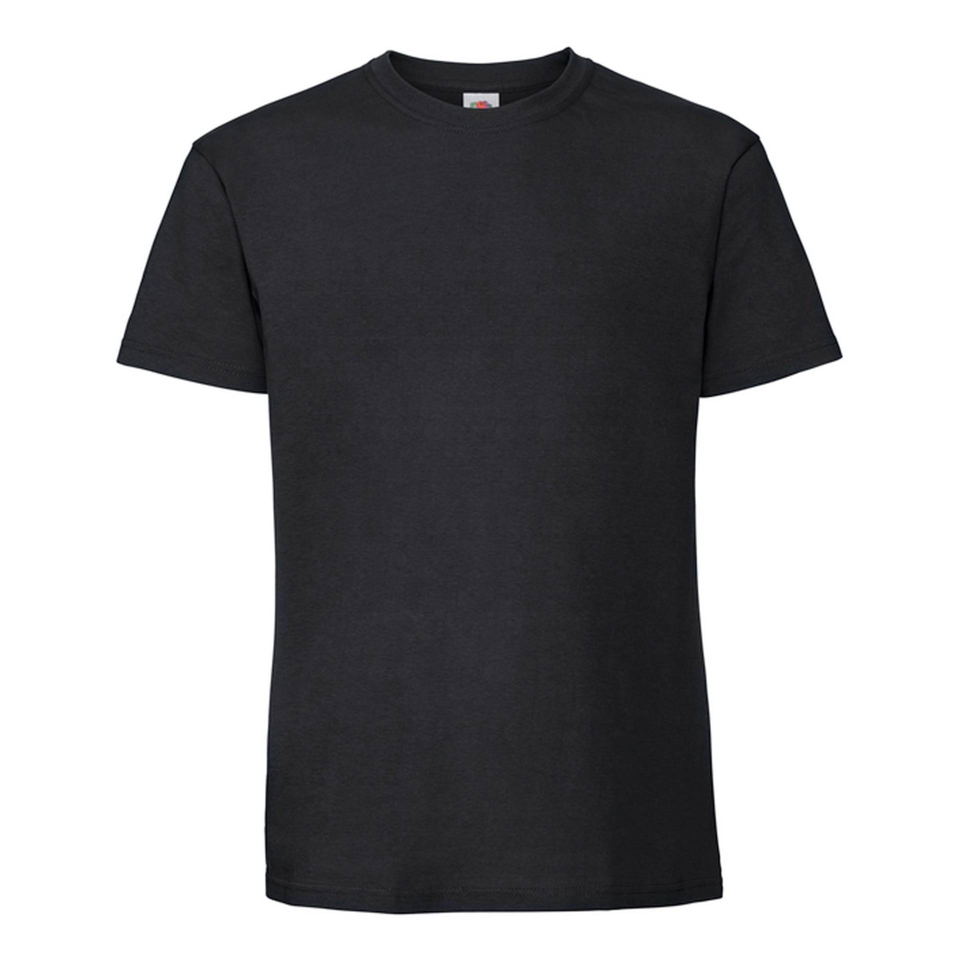 Iconic Premium Tshirt Herren Schwarz M von Fruit of the Loom